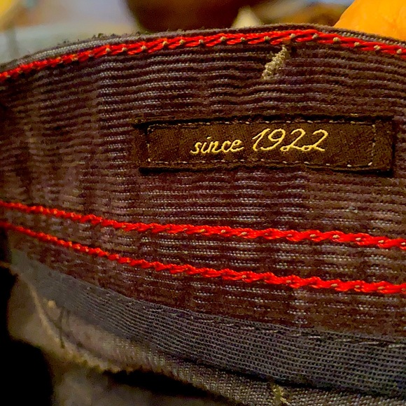 Alberto Stone Modern Fit Bicolour Corduroy 35x36 Men’s Pants Navy - Picture 3 of 6